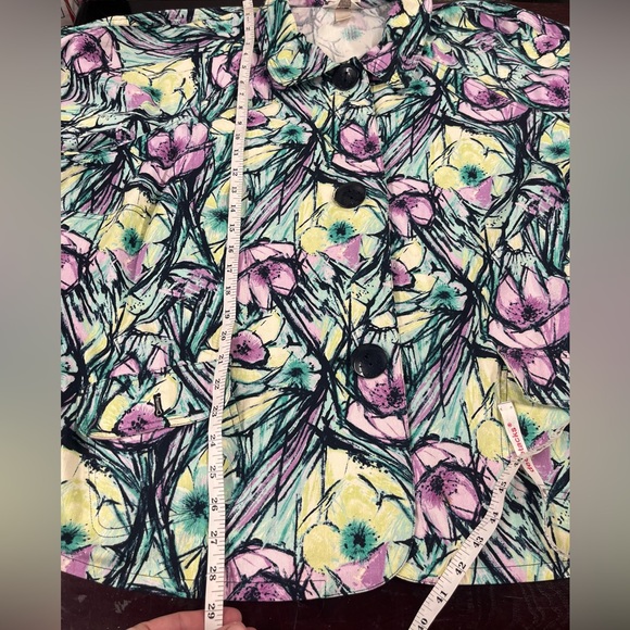 CJ Banks floral jacket size 3X - Picture 7 of 7